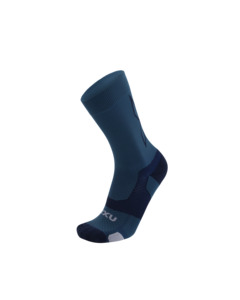 2XU Vectr Light Cushion Crew Socks - Indigo/Midnight