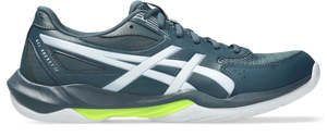 Footwear: Asics Mens Gel Rocket 12 Indoor Court Shoes - Raw Indigo/White