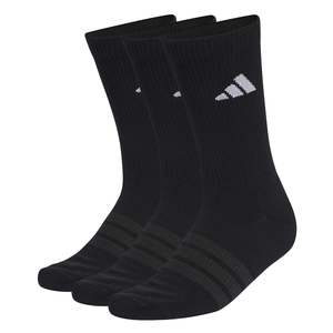 Adidas Cushioned SportswearCrew Socks 3 Pair - Black/White