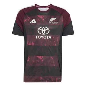 Adidas Mens All Blacks Performance Tee for South Africa Tour