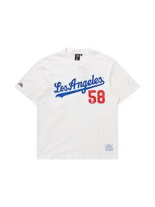 Vintage: MJA-G12 (Majestic major league baseball script number tee dodgers vintage white) 102393043