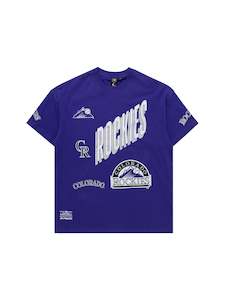 Vintage: MJA-B12 (Majestic vintage sport boxy oversize tee rocks faded purple) 92393913