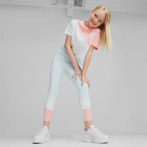 Tracksuits: PA-C9 (Puma power cat girls tee and leggings set icy blue) 112394750