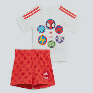 Tracksuits: AA-T21 (Adidas x marvel spider-man tee and shorts set white/bright red) 92394095
