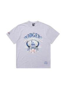 Vintage: MJA-R11 (Majestic vintage banner tee dodgers grey marle) 92393043
