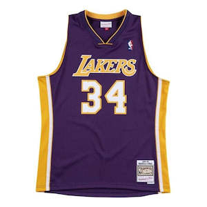 Nba Jerseys: MNA-U39 (Mitchell & ness swingman jersey road 99 lakers o'ne purple) 122498260