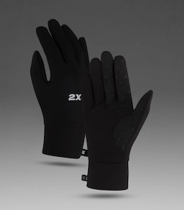 Gloves: 2XUA-V (2XU run glove black/silver) 102492000
