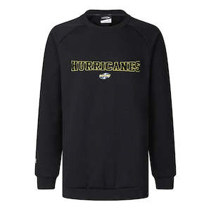 Rugby: CS-X1 (Classic hurricanes supporter mens essential crew fleece black) 112493900