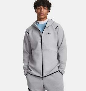 Zip Hoodie: UAA-J12 (Under armour mens unstoppable fleece full zip hoodie mod gray/black) 52497391