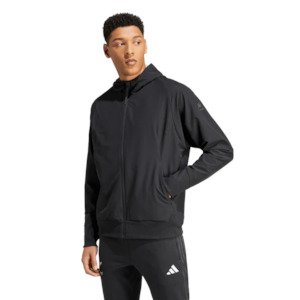AA-A23 (Adidas all blacks Z.N.E. woven full zip hoodie black/black) 32499090