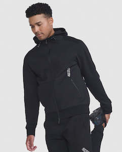 2XUA-A (2XU commute full zip hoodie black/white) 122397000