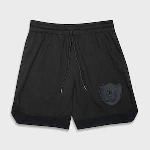 Terry Cotton Shorts: NEA-Q10 (New era tonal pack basket ball style las vegas raiders shorts black) 102496500
