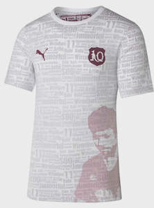 Puma: PA-A12 (Puma 2025 queensland maroons state of origin indigenous tee white/maroon) 52593500