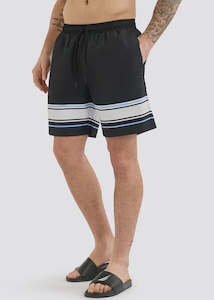 Nautica: NTA-R12 (Nautica cromer big & tall swim shorts black) 42595217