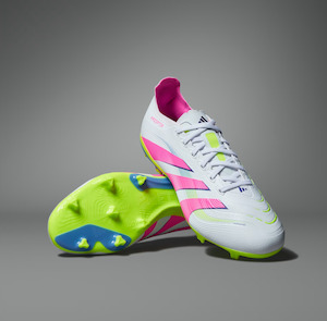 Football Boots: A-W70 (Adidas predator league firm/multi ground white/lucid pink/lucid lemon) 42596735