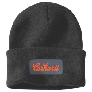 CHA-Y8 (Carhartt knit cuffed script patch beanie black) 102592520