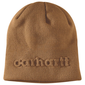 Carhartt: CHA-V8 (Carhartt knit embossed beanie brown) 102592520