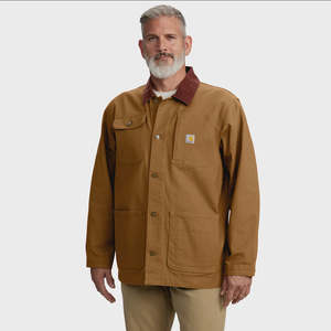 Carhartt: CHA-P8 (Carhartt iconic rugged flex duck chore coat brown) 925915887