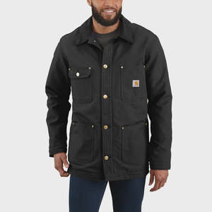 CHA-O8 (Carhartt iconic rugged flex duck chore coat black) 925915887