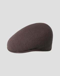 Kangol: K-M (Kangol 504 Cheese cutter flat wool espresso) 9259469