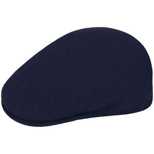 Kangol: K-K (Kangol 504 Cheese cutter flat wool dark blue) 92594695
