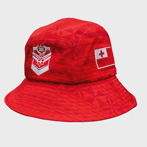 Bucket Hats: DY-G4 (Dynasty 2025 Tonga Rugby League bucket hat red) 102592191