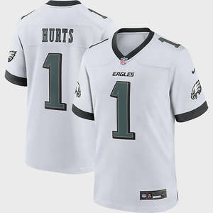 NA-X47 (Nike Men's Eagles Jalen Hurts #1 Game Jersey white) 12599086