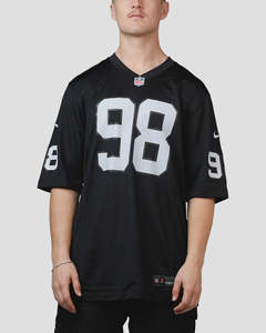 Nfl Jerseys: NA-U47 (Nike las vegas raiders maxx crosby #98 jersey black) 102598260