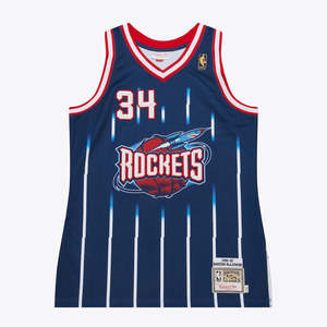 MNA-L45 (Mitchell and ness swingman jersey rockets hakeem olajuwon 96-97 road navy) 82598260