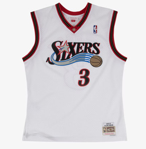 Nba Jerseys: MNA-C45 (Mitchell & ness swingman jersey sixers allen iverson 00-01 home white) 72598260