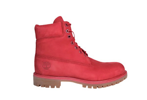 Timberland: TB-O (Timberland mens 6" premium boot red nubuck) 815915304