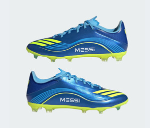A-X71 (Adidas F50 messi league firm ground boot royal blue/solar yellow/semi blu&hellip;