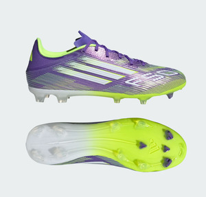 Football Boots: A-T71 (Adidas F50 league firm/multi ground boots purple rush/white/lucid lemon) 82596735