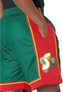 Dri Fit Shorts: MNA-M45 (Mitchell and ness swingman shorts sonics 95-96 home dark green) 82597391