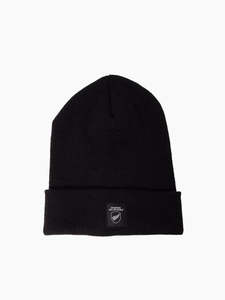 MNA-Q45 (Mitchell & ness classics all blacks cuffed beanie solid dyed black) 92591760