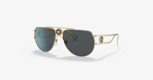 Sunglasses: VS-D (Versace sunglasses VE2225 gold frame/grey lenses) 1225919311