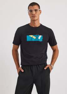 Mens Apparel: NTA-C14 (Nautica kaimana short sleeve t-shirt black) 122593261