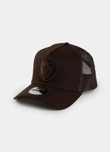 NEC-O70 (New era 940 A frame burnt wood las vegas raiders trucker snapback brown&hellip;