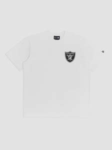 New Era: NEA-T12 (New era nfl las vegas raiders league icon oversize tee white) 122593750