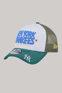 New Era: NEC-L70 (New era 940 A frame puff trucker new york yankees optic white/green osfm) 112592890
