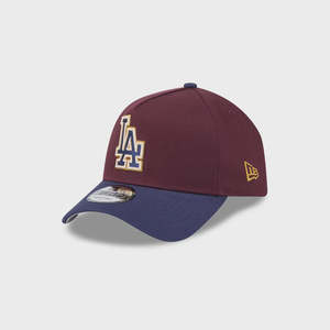 NEC-H70 (New era 940 A frame festive 2tone los angeles dodgers snapback maroon/g&hellip;