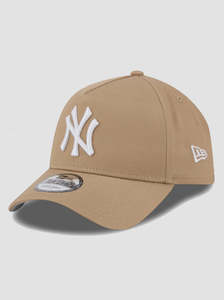 Caps: NEC-C70 (New era 940 A frame script seasonal new york yankees snapback khaki/grey UV osfm) 112592670