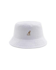 K-V (Kangol washed bucket hat white) 12693521