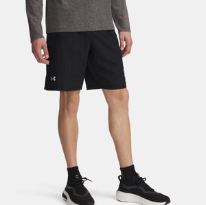 Mens Apparel: UAA-I16 (Under armour mens launch 9" shorts black/reflective) 12693478
