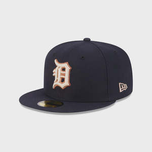 NEC-I71 (New era 5950 seasonal detroit tigers navy/stone fitted hat) 12693970