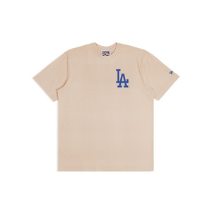 New Era: NEA-A13 (New era essentials los angeles dodgers 50s coop all star oversize t-shirt ivory) 122593500