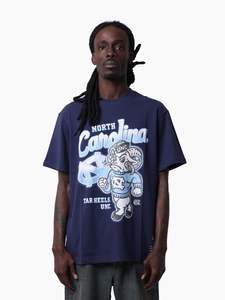 Mitchell Ness: MNA-J50 (Mitchell & ness airbrush university of carolina t-shirt carolina navy) 22692391