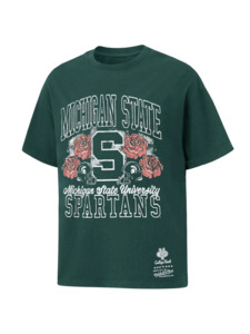 MNA-W48 (Mitchell & ness michigan state tee msu pine needle green) 112592391