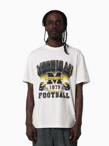 Mitchell Ness: MNA-Y48 (Mitchell & ness michigan tee um vintage white) 112592391