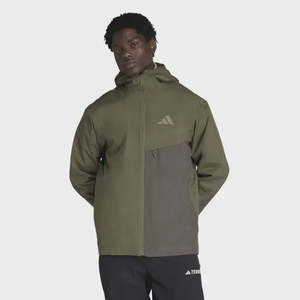 AA-L31 (Adidas waterproof hiking terrex multi 2 layer climaproof jacket olive/gr&hellip;